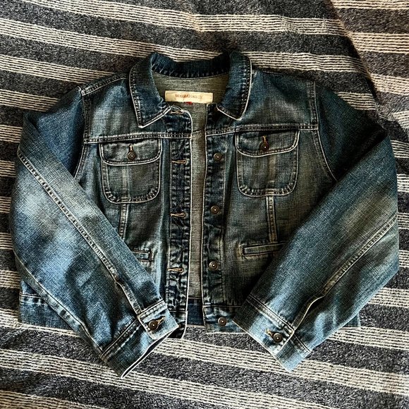 MOSSIMO Denim Jackets & Blazers - MOSSIMO Women's Cropped Denim Jacket